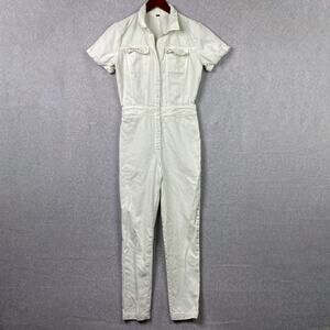 Young Fabulous & Broke Tencel Aviator Jumpsuit Coverall Utility Sz S Breathable